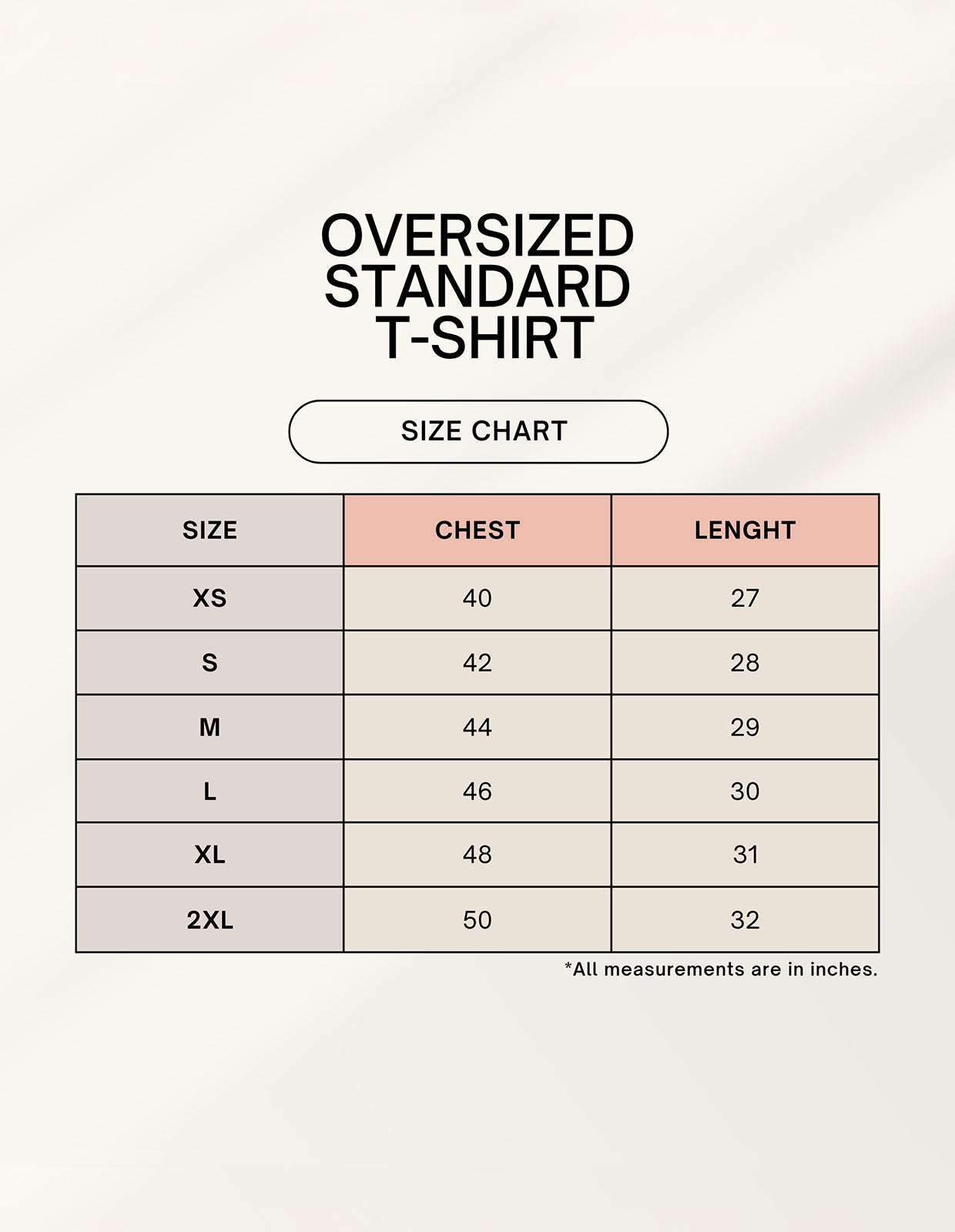 Unisex Oversized Standard T-Shirt